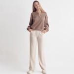 Wholesale women s Relaxed Ribbed Corduroy Long Sleeve Top Pack Relaxed Fit Cordu