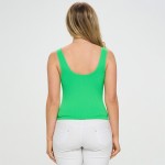 Wholesale women s Reversible Ribbed Seamless Tank Reversible Sleeveless Seamless