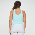 Wholesale women s Reversible Ribbed Seamless Tank Reversible Sleeveless Seamless