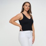 Wholesale women s Reversible Ribbed Seamless Tank Reversible Sleeveless Seamless