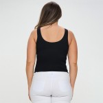 Wholesale women s Reversible Ribbed Seamless Tank Reversible Sleeveless Seamless