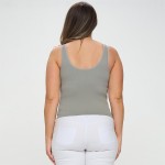Wholesale women s Reversible Ribbed Seamless Tank Reversible Sleeveless Seamless