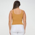 Wholesale women s Reversible Ribbed Seamless Tank Reversible Sleeveless Seamless