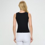 Wholesale women s Ribbed Seamless Scoop Neck Tank Pack Seamless Fitted Scoop nec