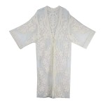 Wholesale do Everything Love Lace Flower Kimono One Fits Most Front Tie Detail P