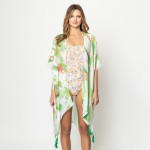 Wholesale do Everything Love Watercolor Print Kimono Tassel Details One Fits Mos