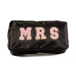 Mrs Chenille Patch Travel Pouch

- Approximately 11" L x 5.5" T x 3" W
- 100% Polyester