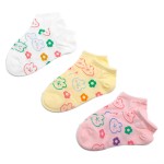 Wholesale cat Flower Printed Ankle Socks Pack One Fits Most Adult Combed Cotton