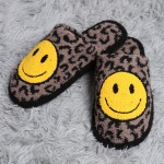 Wholesale comfyLuxe Leopard Print Smile Slide Slippers US Women s S M M L Polyes