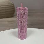 Wholesale rhinestone oz Tumbler Rhinestone Lid Matching Straw Double Wall Vacuum
