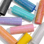 Wholesale rhinestone oz Tumbler Rhinestone Lid Matching Straw Double Wall Vacuum