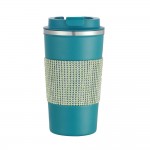 Wholesale rhinestone Wrapped oz Stainless Coffee Tumbler Double Wall Vacuum Seal