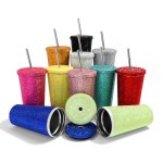 Wholesale rhinestone oz Stainless Tumbler Double Wall Vacuum Sealed Screw lid St