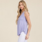 Wholesale women s Ribbed Sleeveless Tank Top Ribbed V Neck Rayon Spandex