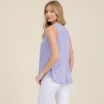 Wholesale women s Ribbed Sleeveless Tank Top Ribbed V Neck Rayon Spandex
