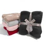 Super Soft Solid Colored Brushed Poly Microfiber Throw Blanket

- Approximately 50" W x 60" L
- 100% Polyester
- Extra Plush and Cozy 