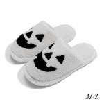 Wholesale plush Jack O Lantern Halloween Slide Slippers US Women s S M M L Polye