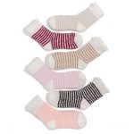 Soft Plush Knit Striped Socks 

- One Size Fits Most (Sizes Adult 6-11)
- Assorted Colors
- 100% Poly Microfiber 