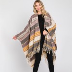 Western Pattern Ruana Wrap With Tassels

- One Size Fits Most (0-14)
- 100% Polyester