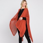 Wholesale microfiber Knit Kimono One Fits Most Polyester