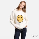 Wholesale super Soft ComfyLuxe Happy Jacquard Knit Lounge Sweater S M M L Fits P
