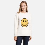 Wholesale super Soft ComfyLuxe Happy Jacquard Knit Lounge Sweater S M M L Fits P