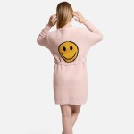 Wholesale comfyLuxe Happy Plush Knit Robe Cardigan One fits most Poly Microfiber