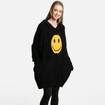 Wholesale comfyLuxe Smile Oversized Blanket Hoodie Front Pocket One Fits Most Po