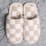 Wholesale comfyLuxe Checker Microfiber Slide Slipper US Women s S M M L Polyeste