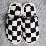 Wholesale comfyLuxe Checker Microfiber Slide Slipper US Women s S M M L Polyeste