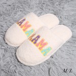Wholesale comfyLuxe Embroidered Microfiber Slide Slipper US Women s S M M L Poly