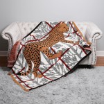 Super Soft Jacquard Comfy Luxe Animal Print Knit Blanket. 
The Softest Throw Blanket Made of the Highest Quality Material. So Soft You Have to Feel Them For Yourself! 

- Extra Plush and Cozy
- Approximately 50” W X 60” L
- 100% Polyester 
