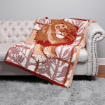 Wholesale super Soft Jacquard Comfy Luxe Animal Print Knit Blanket Softest Throw