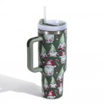 Wholesale christmas Printed oz Double Wall Stainless Steel Vacuum Tumbler Handle