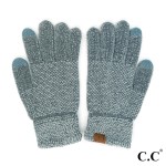 Wholesale c C G Solid Chenille Knit Smart Touch Gloves Touchscreen Compatible On
