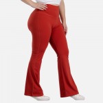 Wholesale women s Yoga Flare Waisted Pants Breathable Material Keep Cool Dry Ult