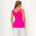 Wholesale women s Seamless Reversible V Neck Tank Top shoulder straps V neckline