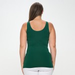 Wholesale women s Plus Seamless Reversible V Neck Tank Top shoulder straps V nec