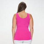 Wholesale lady s Plus V U Neckline Reversible Seamless Tank Shoulder Straps Back