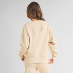 Wholesale women s Solid Crewneck Scuba Sweatshirt Pack Long sleeves Simple casua