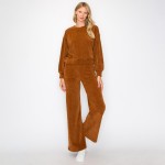 Wholesale women s Relaxed Ribbed Corduroy Long Sleeve Top Pack Relaxed Fit Cordu