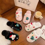 Wholesale faux Fur Christmas Tree Slide Slippers US Women s S M M L Polyester Ru