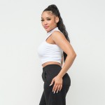 Rayon Ribbed Stretchy Mock Neck Crop Top

- Super Soft Texture 
- Cropped Length 
- 92% Nylon/ 8% Spandex 