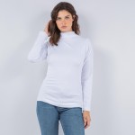 Fleece Lined Mock Neck Long Sleeve Top

- One Size Fits Most 0-14
- 92% Polyester / 8% Spandex