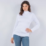 Fleece Lined Mock Neck Long Sleeve Top

- One Size Fits Most 0-14
- 92% Polyester / 8% Spandex