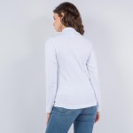 Wholesale fleece Lined Mock Neck Long Sleeve Top One Fits Most Polyester Spandex