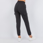 Wholesale french Terry Fabric Cargo Jogger Rise Waistline Drawstring Waistline T