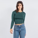 Basic Round Neck Long Sleeve Top

- Round Neck 
- Long Sleeve 
- 92% Nylon/8% Spandex 