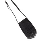 Crossbody Faux Leather Tassel Bag

- Magnetic Closure
- Adjustable Leather Strap 
- Approximately 4"W X 7.5" T X 0.5" D
- Strap Drop 19-21" L