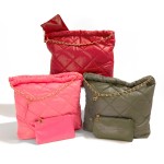 Wholesale quilted Puffer Tote Bag Matching Vegan Leather Coin Pouch Lined Body T